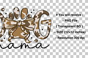 Preppy Camo Coquette Dog Mama PNG, a Graphic by Clipart Bloom (Thumbnail 2 of 3)