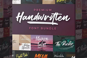 Handwritten Fonts Bundle