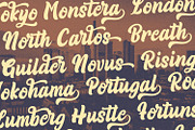 Rizta Hafiq - Retro Bold Script Font, a Script Font by StringLabs (Thumbnail 10 of 14)