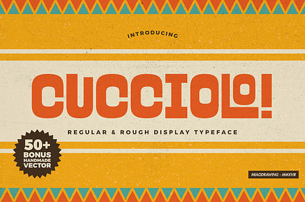 Cucciolo Typeface + Extras, a Font by Gumico Studio.