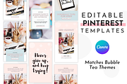Pastel Pinterest Templats for Canva, a Social Media Template by ltsdesigns (Thumbnail 1 of 3)