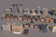 Low poly 3D Cartoon City Modular, an Architecture 3D Model by NOMODOL (Thumbnail 4 of 20)