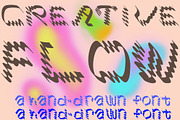 Electric Liquid,Wavy Hand-Drawn Font, a Handwritten Font by Eryn Rose Design (Thumbnail 4 of 23)