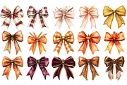 Autumn Bows Clipart Set, an Illustration by Craft Nest (Thumbnail 3 of 4)