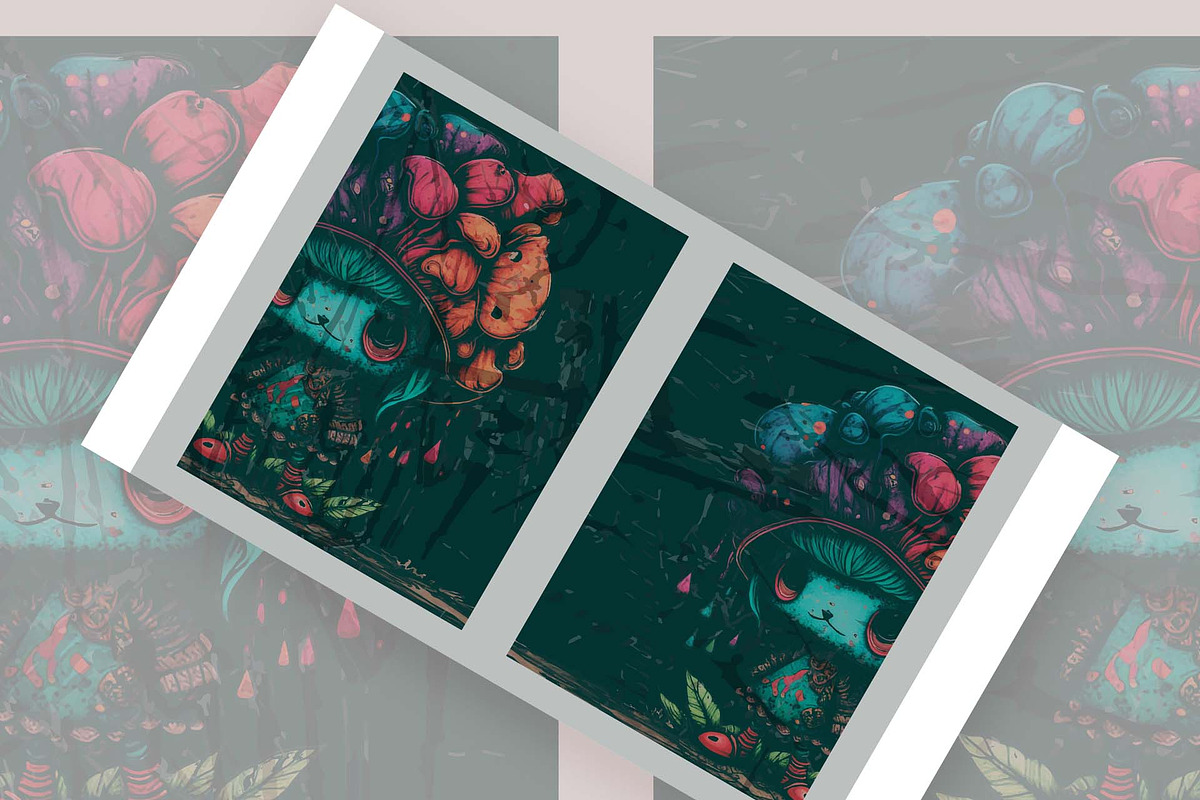 grunge gothic mushroom, a Background Graphic by AAN Seamless Shop (Photo 2 of 4)