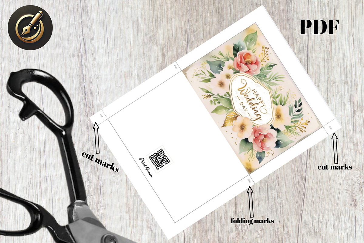 Wedding Celebration Greeting Card7x5, a Card Template by Print Haven (Photo 3 of 4)