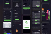Bigrocery Dark UI Kit for Grocery, a Wireframe Template by SyalUIUX (Thumbnail 6 of 7)