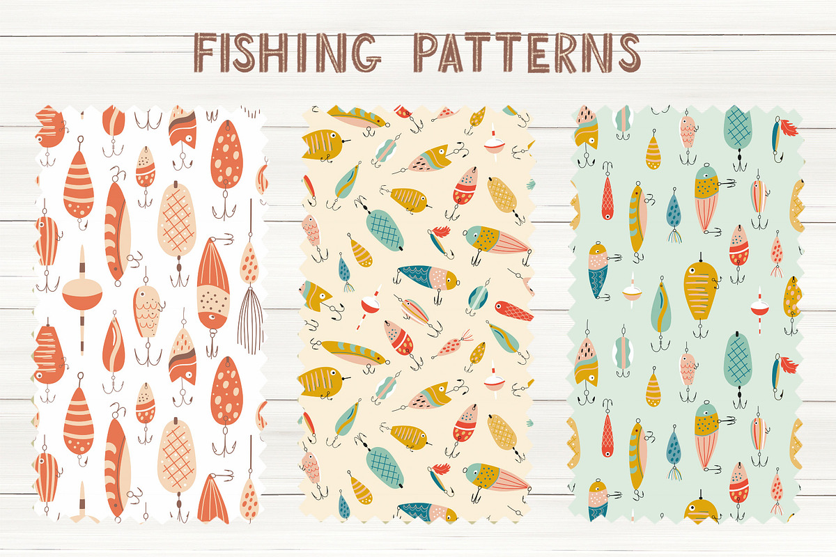 Fishing pattern, a Pattern Graphic by Tani Kuzminka (Photo 2 of 13)
