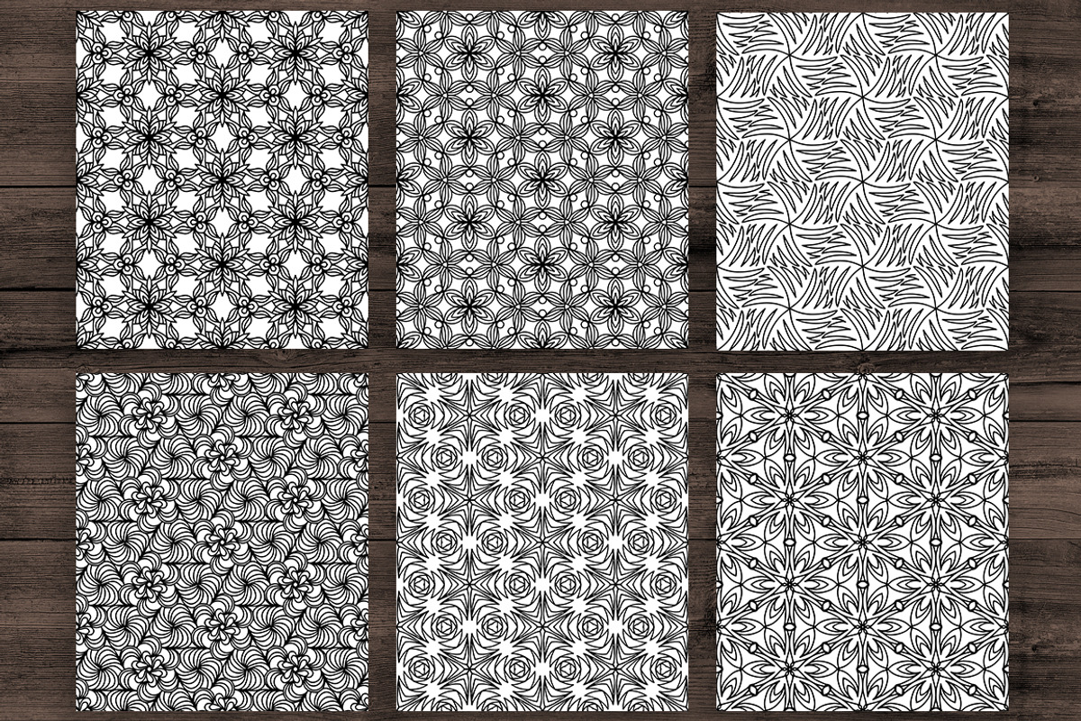 125 seamless hand drawn textures, a Pattern Graphic by Mandarinkas art (Photo 17 of 23)