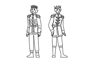 character prince vector, a Person Illustration by pikepicture