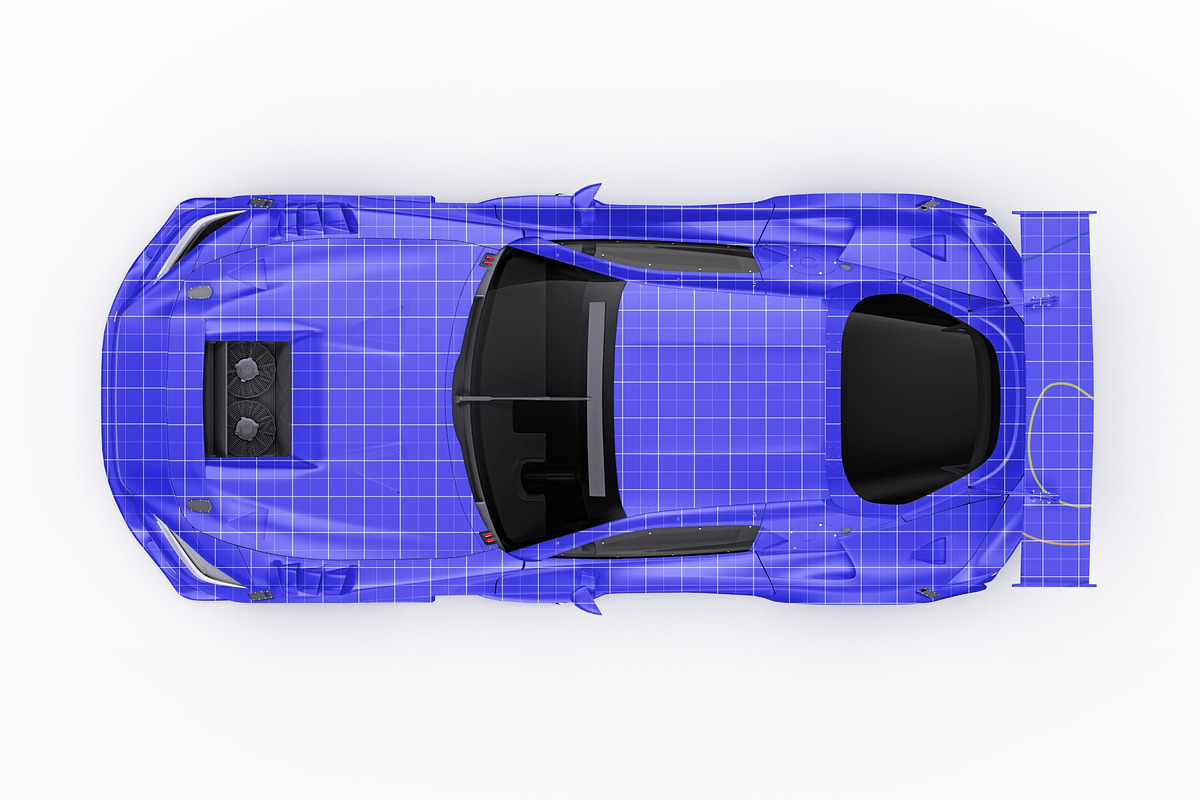 GT3 Race Car Performance Coupe Set, an Advertising Mockup by Halal Graphic Studio (Photo 10 of 12)