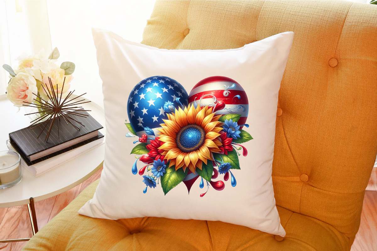 Sunflowers 4th of July Clipart, an Illustration by Sublimation Artist (Photo 6 of 6)