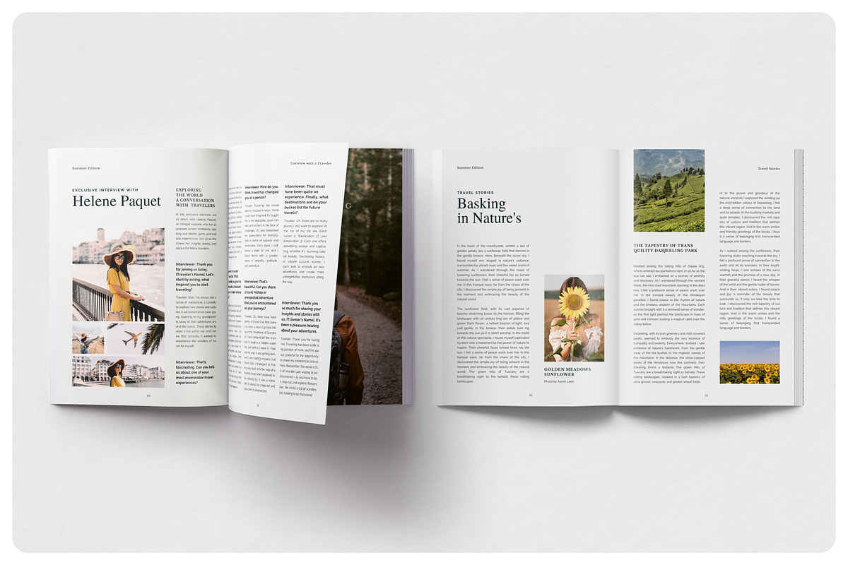 SUNSCAPE Travel Magazine, a Magazine Template by BlancaLab Studio (Photo 5 of 9)