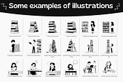510 Notion Style Education Pack, an Education Illustration by DaisyStudio (Thumbnail 4 of 10)