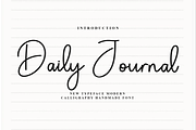 Daily Journal, a Handwritten Font by InermediaSTUDIO (Thumbnail 1 of 8)