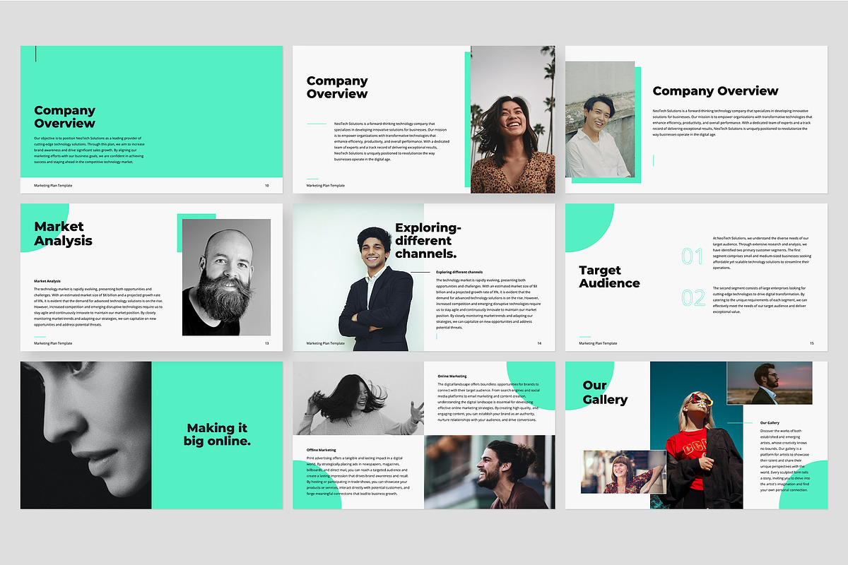 Marketing Plan PowerPoint Template, a Presentation Template by Gaize (Photo 6 of 17)