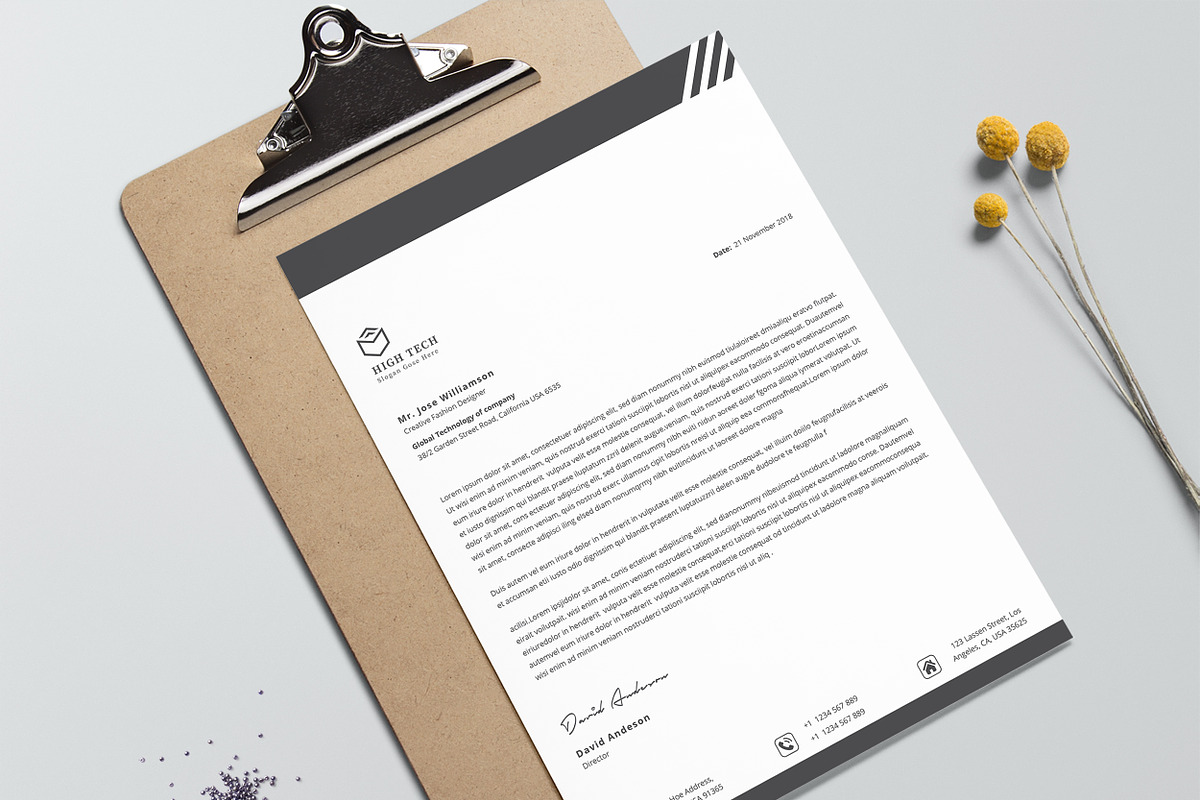 Letterhead, a Stationery Template by TelaTemplates (Photo 3 of 8)