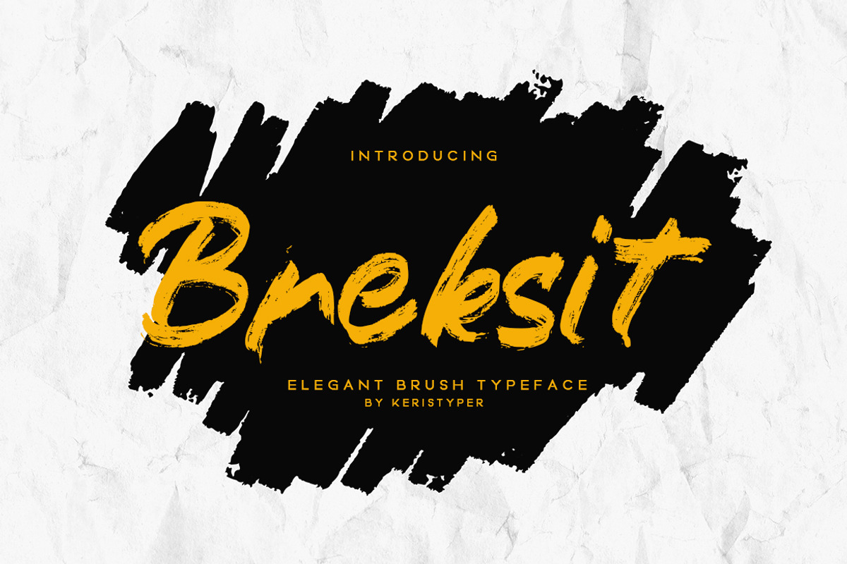 Breksit, a Font by kerismaker (Photo 1 of 10)