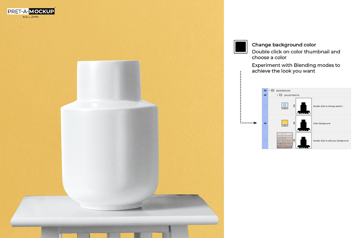 Ceramic Vase, a Household Mockup by Pret-a-Mockup (Photo 4 of 9)