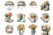 April Calendar Clipart, an Illustration by DreamArtGraphic (Thumbnail 4 of 4)