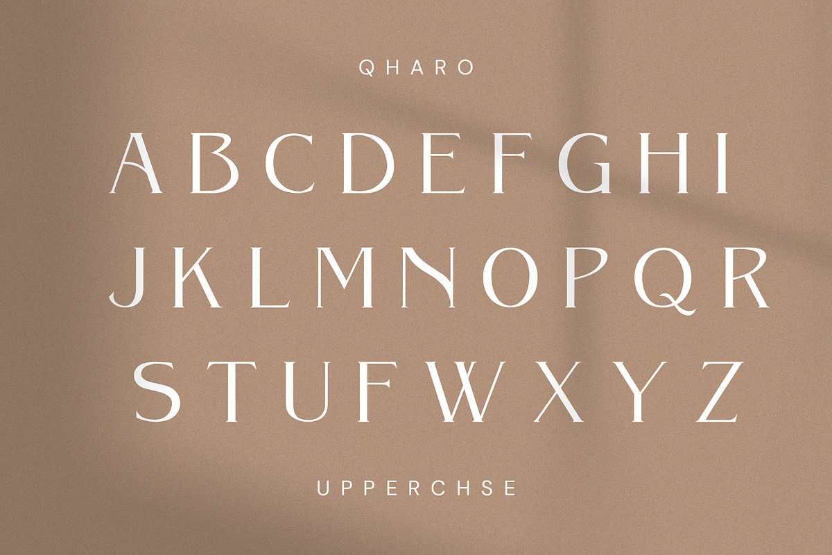 QHARO - Elegant & Luxury, a Serif Font by BOOSH Studio (Photo 10 of 14)