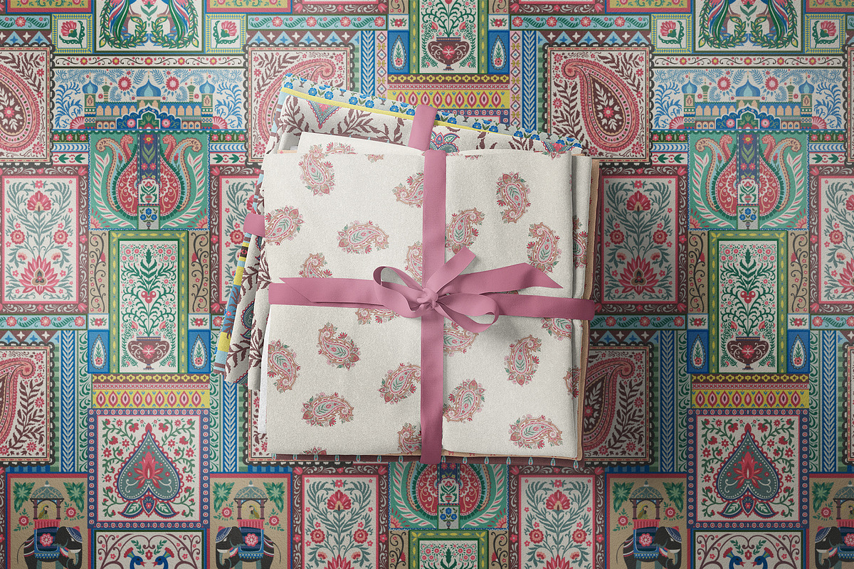 Vintage Paisley Block Print Patterns, a Pattern Graphic by Sonulkaster (Photo 6 of 10)
