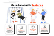 Friendship 2D Illustration Pack, a Person Illustration by orenjidesign (Thumbnail 3 of 8)