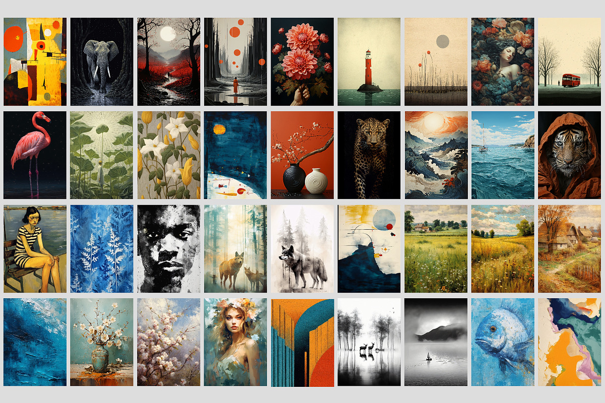 100 Assorted Prints Posters, a Decorative Illustration by Muzi pear studio (Photo 10 of 12)