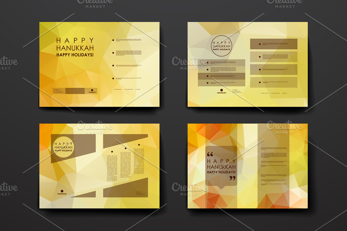 Hanukkah. 9 Brochure Templates, a Brochure Template by Palau (Photo 9 of 10)