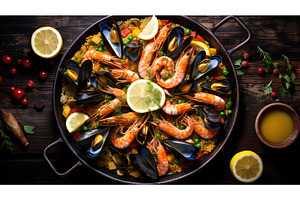 delicious mediterranean seafood food, a Food & Drink Photo by pikepicture