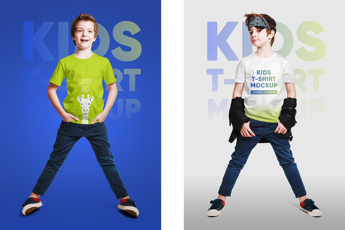 Mixed Kids T Shirt Mockups Vol3, a Shirt Mockup by Hi, Mock-Up! (Photo 7 of 15)