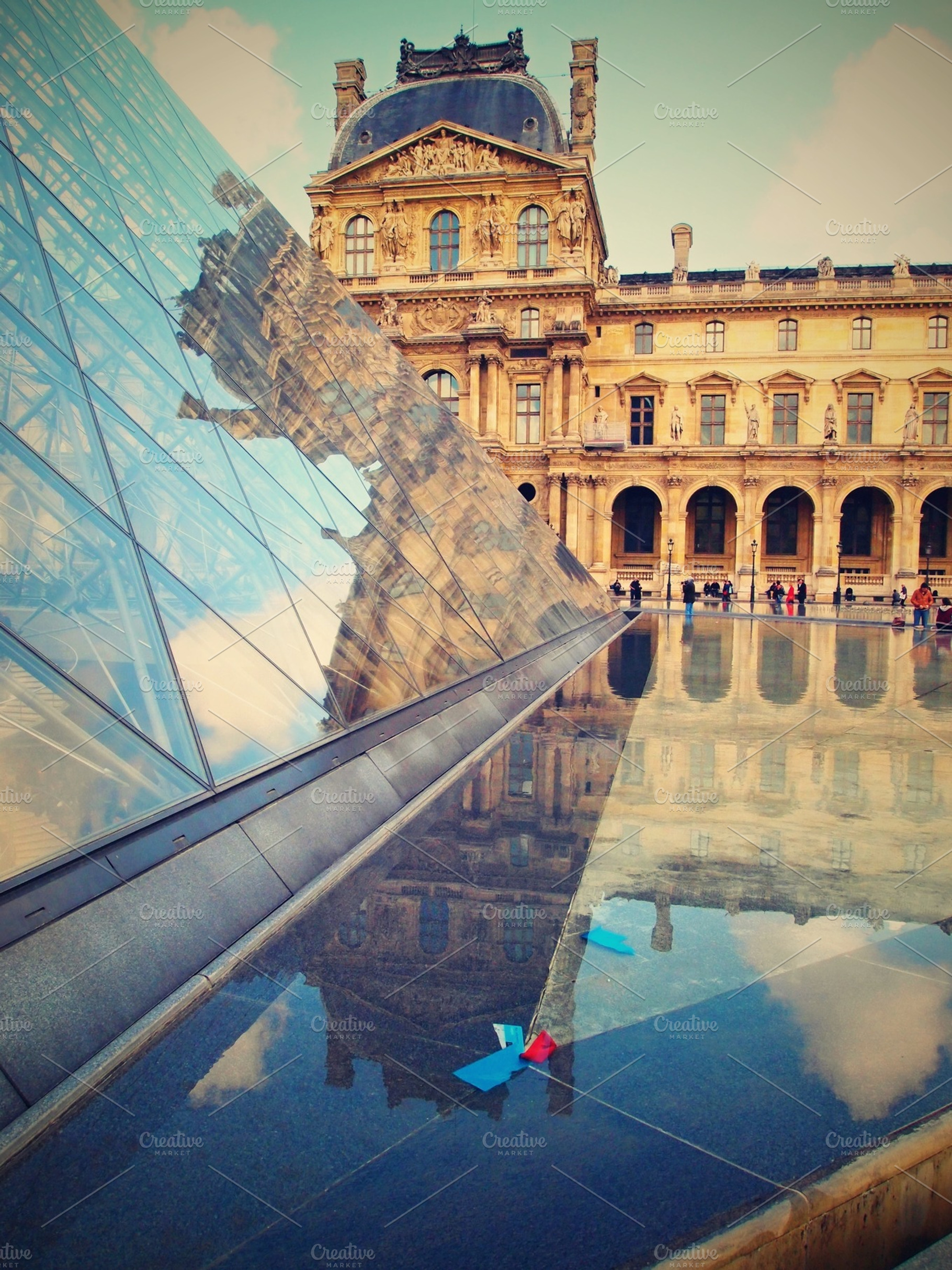 Louvre Pyramid In Paris