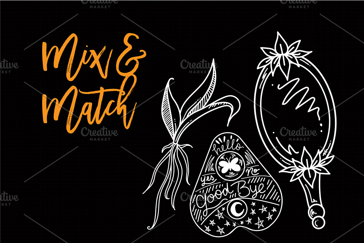 Witchy Aesthetic Vector Graphic Pack, an Illustration by Hannah Eliza Studio (Photo 4 of 4)