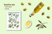 Watercolor Olives pattern collection, a Pattern Graphic by Lagniappe Art (Thumbnail 11 of 13)
