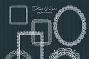 Christmas Lace Frames & Backgrounds, an Object Graphic by whiteheartdesign (Thumbnail 13 of 18)