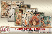Fashion Junk Journal Kit 1920s style, a Person Illustration by CraftArtStory (Thumbnail 4 of 6)