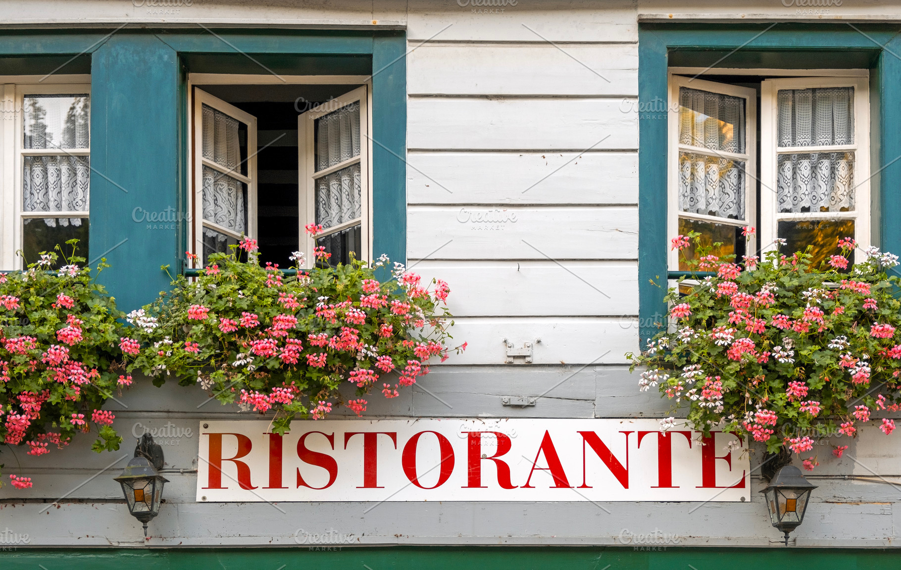 Italian food restaurant sign, a Food & Drink Photo by BOOCYS