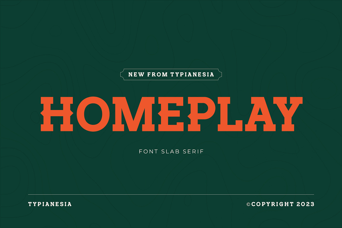 Homeplay - Font Slab Serif, a Slab Serif Font by Typia Nesia (Photo 1 of 16)