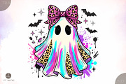 Trendy Neon Ghost Png,Halloween, a Seasonal Illustration by Libby Wishes (Thumbnail 1 of 3)