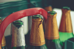 Bottles stock photo containing alcohol and beer