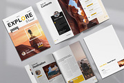 Travel Magazine Template Layout, a Magazine Template by NorthPeak (Thumbnail 2 of 13)
