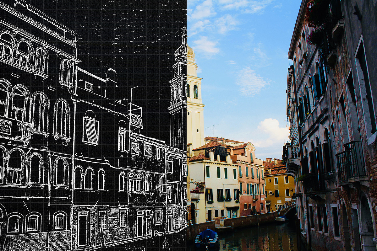 Architecture Sketch Photoshop Action, an Action Add-On by INTENTFX (Photo 3 of 4)