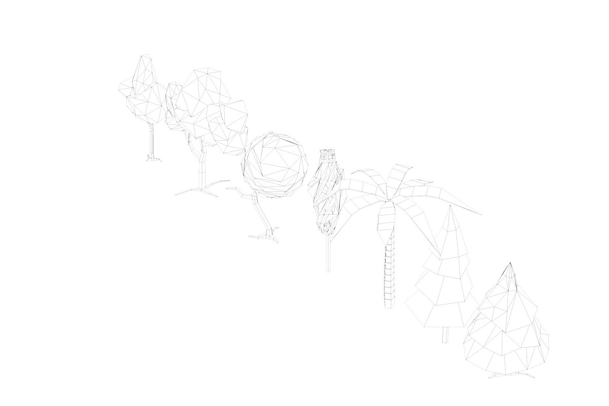 Low Poly Trees Pack, an Environmental 3D Model by Anton Moek (Photo 5 of 12)