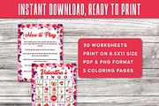 Valentine’s Day Bingo Printable Game, a Print Template by Graphicsnext (Thumbnail 3 of 4)