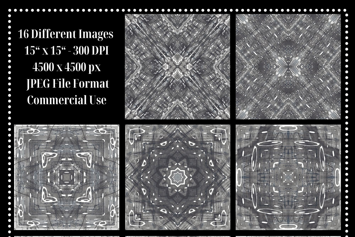 Burnt Charcoal Watercolor Patterns, a Pattern Graphic by Gen Aumonier (Photo 2 of 7)