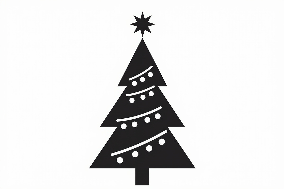 Merry Christmas Tree Clipart Collect, an Illustration by jahid234 (Photo 3 of 21)