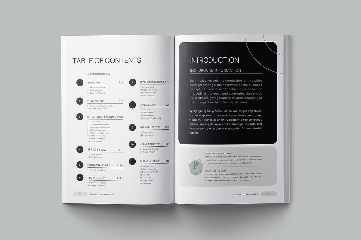 Modern White Paper Template, a Brochure Template by Designsoul14 (Photo 6 of 17)