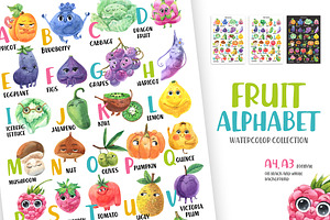 Cute Vegetable alphabet