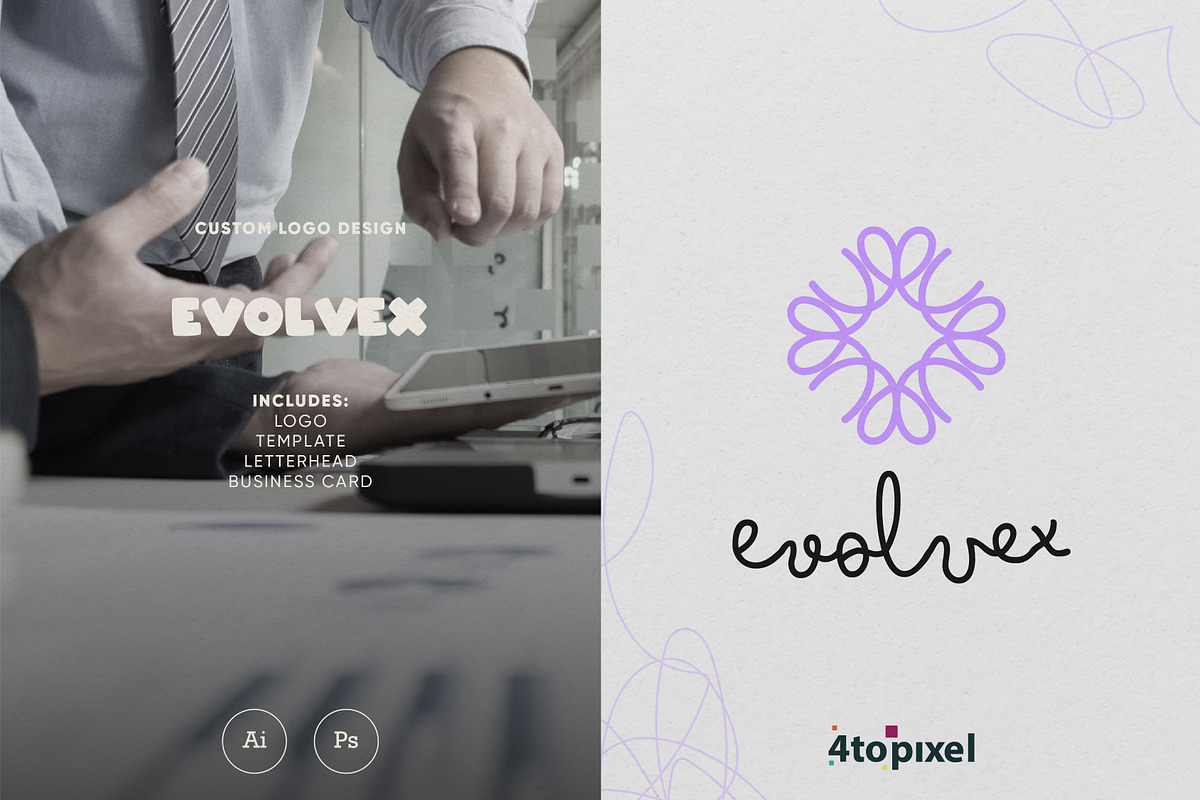 Evolvex Branding Kit, a Branding & Logo Template by 4to Pixel (Photo 1 of 6)