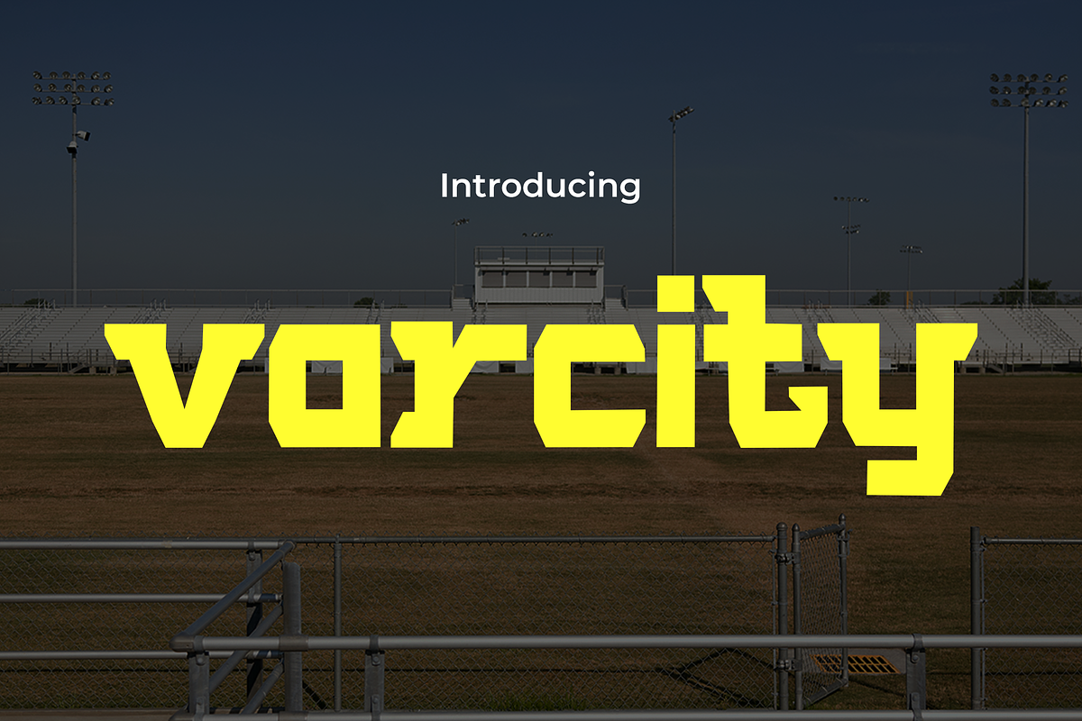 Varcity, a Sans Serif Font by Pinisi ART (Photo 1 of 10)